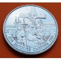 CANADA 1 DOLAR 1984 JACQUES CARTIER CRUZ y BARCO KM.141 MONEDA DE NICKEL EBC $1 Dollar