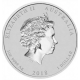 . @MUY RARA@ AUSTRALIA 1 DOLAR 2018 DRAGON y TIGRE MONEDA DE PLATA Phoenix & Dragon OZ ONZA CAPSULA