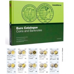 . 1 aacoin CATALOGO de TODAS LAS MONEDAS EURO EXISTENTES 1999 / 2025 en INGLÉS a COLORES Edición LUJO TAPA DURA Leuchtturm