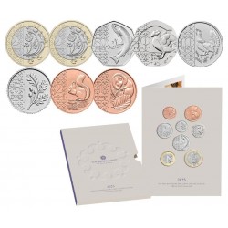 . 2013 INGLATERRA ROYAL MINT UK DEFINITIVE COIN SET 1+2 LIBRAS