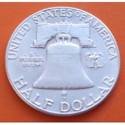 ESTADOS UNIDOS 1/2 DOLAR 1954 S FRANKLIN PLATA US HALF DOLLAR SC