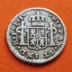 . ESPAÑA Rey FERNANDO VII 1/2 REAL 1813 FJ Ceca de SANTIAGO BUSTO de CARLOS IV KM.64 MONEDA DE PLATA Spain Colonial coin MEDIO