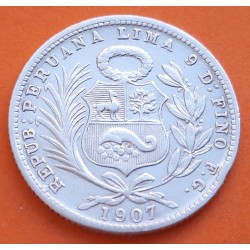 . 1 SOL 1934 PERU Ceca de Lima DAMA SENTADA PLATA BAJA MBC+