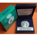 ESPAÑA 10 EUROS 2007 TORRE DEL AGUA EXPO ZARAGOZA 2008 MONEDA DE PLATA PROOF ESTUCHE FNMT