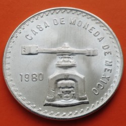 . MEXICO 1 ONZA 1980 BALANZA KM.M49 MONEDA DE PLATA SC- OZ Mejico UNA ONZA TROY DE PLATA PURA R/4