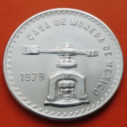 . MEXICO 1 ONZA 1979 BALANZA KM.M49 MONEDA DE PLATA SC- OZ Mejico UNA ONZA TROY DE PLATA PURA R/4