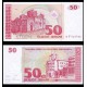 @ESCASO@ MACEDONIA DEL NORTE 50 DENARI 1993 IGLESIA ORTODOXA DE PANTELEIMON Pick 11 BILLETE SC UNC BANKNOTE