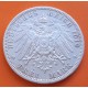 . REINO DE PRUSIA Alemania 3 MARCOS 1910 A REY WILHELM II KM.527 MONEDA DE PLATA MBC++ Germany Deutsches Reich Drei Mark