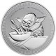 . @IMPERFECCIONES@ NIUE 2 DOLARES 2022 GROGU BABY YODA STAR WARS MONEDA DE PLATA cápsula OZ 15.000 uds