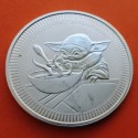 . @IMPERFECCIONES@ NIUE 2 DOLARES 2022 GROGU BABY YODA STAR WARS MONEDA DE PLATA cápsula OZ 15.000 uds