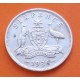 AUSTRALIA 6 PENIQUES 1936 REY JORGE V KM.25 MONEDA DE PLATA MBC- 6 Pence silver