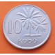 NIGERIA 10 KOBO 1976 PALMERA y ESCUDO KM.10.1 MONEDA DE NICKEL SC- Africa