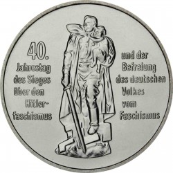 ALEMANIA DEMOCRATICA 10 MARCOS 1985 A LIBERACION CONTRA EL FASCISMO KM.106 MONEDA DE NICKEL SC Germany DDR 10 Marks