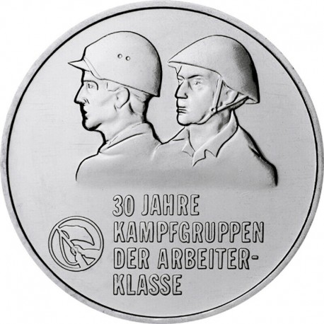 ALEMANIA DEMOCRATICA 10 MARCOS 1983 A SOLDADOS 30 AÑOS DE LUCHA KM.93 MONEDA DE NICKEL SC Germany DDR RDA Marks