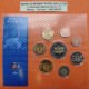 . 8 monedas x LETONIA 1+2+5+10+20+50 SANTIMU 1992 al 2000 + 1 LATS SALMÓN + 2 LATI 1999 VACA en Blister SC PRE-EURO COINS