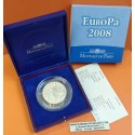 . @TIRADA 497 MONEDAS@ FRANCIA 50 EUROS 2008 PRESIDENCIA DE EUROPA PLATA PROOF ESTUCHE 5 ONZAS Argent Monnaie