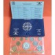 10 monedas x FRANCIA ESTUCHE 1980 Coffret FLEURS DE COINS SPECIMEN France Silver Set 50 FRANCOS 1980