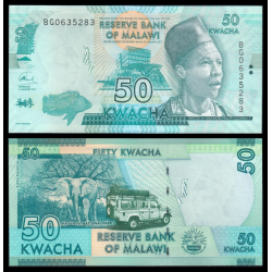 MALAWI 50 KWACHA 2017 INKOSI YA PHILIP GOMANI II Pick 64.D BILLETE SC Africa UNC BANKNOTE