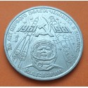 @ESCASA@ RUSIA 1 RUBLO 1981 COSMONAUTA YURI GAGARIN y NAVES ESPACIALES CCCP KM.188.1 MONEDA DE NICKEL MBC URSS Russia Rouble R/3