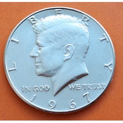 ESTADOS UNIDOS 1/2 DOLAR 1967 P KENNEDY KM.202A MONEDA DE PLATA EBC/SC- USA Half Dollar Silver R/4