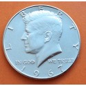 ESTADOS UNIDOS 1/2 DOLAR 1967 P KENNEDY KM.202A MONEDA DE PLATA EBC/SC- USA Half Dollar Silver R/4