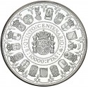 1 moneda SI CÁPSULA NO ESTUCHE x ESPAÑA 10000 PESETAS 1989 V CENTENARIO Cincuentin PLATA PURA 5 Onzas