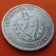 @ESCASA@ CUBA 40 CENTAVOS 1915 ESTRELLA PATRIA y LIBERTAD KM.14 MONEDA DE PLATA MUY CIRCULADA Caribe silver