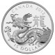 1 ONZA x CANADA 15 DOLARES 2012 AÑO DEL DRAGON Serie Lunar MONEDA DE PLATA ESTUCHE PROOF ESTUCHE y CERTIFICADO