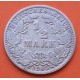 ALEMANIA 1/2 MARCO 1905 A IMPERIO AGUILA Rey GUILLERMO II KM.17 MONEDA DE PLATA MBC Germany Empire Half Mark