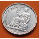 @PRECIOSA@ ESPAÑA 1 PESETA 1933 * 3 4 DAMA SENTADA KM.750 MONEDA DE PLATA DE LA REPUBLICA ESPAÑOLA Spain silver R/5