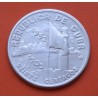 CUBA 20 CENTAVOS 1952 BANDERA 50 AÑOS DE LIBERTAD y PROGRESO KM.25 MONEDA DE PLATA MBC+ silver coin R/4