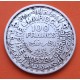 MARRUECOS 100 FRANCOS 1953 PROTECTORADO FRANCES ESTRELLA KM.52 MONEDA DE PLATA MBC+ Morocco silver 100 Francs