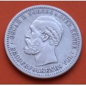 . @RARA@ NORUEGA 50 ORE 1895 REY y ESCUDO del REY OSCAR II y ESCUDO KM.356 MONEDA DE PLATA Norway silver