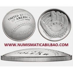 .ESTADOS UNIDOS 1/2 DOLLAR 2014 BEISBOL BASEBALL PROOF NICKEL