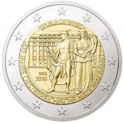 AUSTRIA 2 EUROS 2016 BANCO NACIONAL 200 SC MONEDA CONMEMORATIVA COIN OSTERREICH