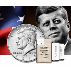 ESTADOS UNIDOS 1/2 DOLAR 2019 D JOHN FITZGERALD KENNEDY KM.202.A MONEDA DE NICKEL SC USA Half Dollar