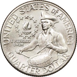 ESTADOS UNIDOS 1/4 DOLAR 1976 D WASHINGTON KM.164 A MONEDA DE NICKEL SC- USA QUARTER 25 CENTAVOS